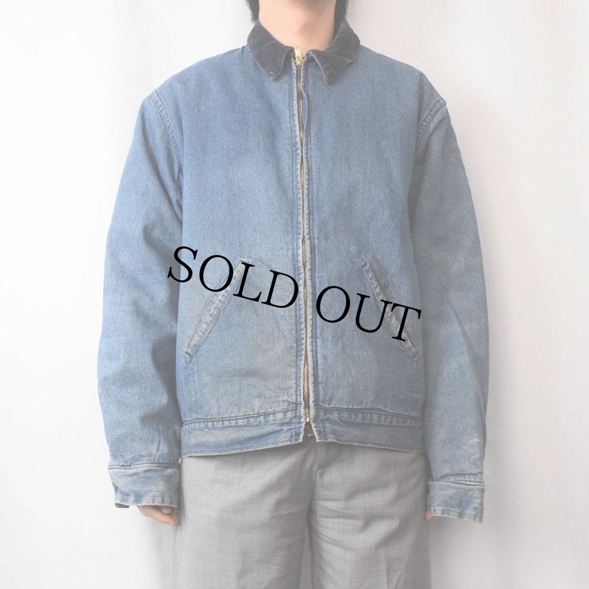 画像2: 70〜80's Sears Work Leisure ブランケットライナー デニムカバーオール XL (2)