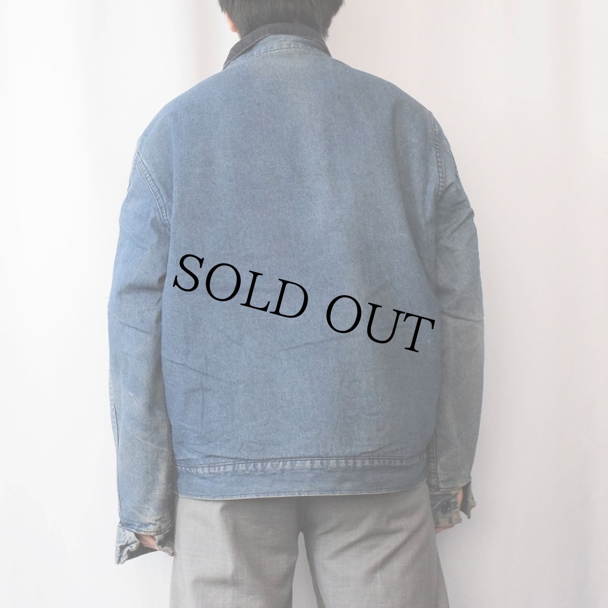 画像3: 70〜80's Sears Work Leisure ブランケットライナー デニムカバーオール XL (3)