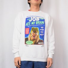 画像2: 90's FUN-O-RAMA MUTT GROENING USA製 "THE JOB THAT ATE MY BRAIN" イラストプリントスウェット XL (2)