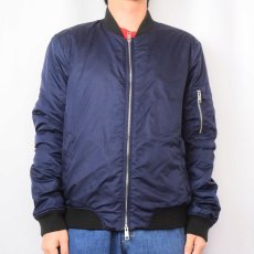 画像2: ARMANI EXCHANGE 中綿入り ジップジャケット NAVY L (2)