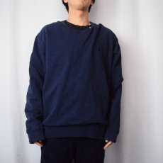 画像2: POLO Ralph Lauren 前V ロゴ刺繍スウェット NAVY XL (2)