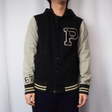 画像2: POLO Ralph Lauren ワッペン付き スタジャン BLACK M (2)