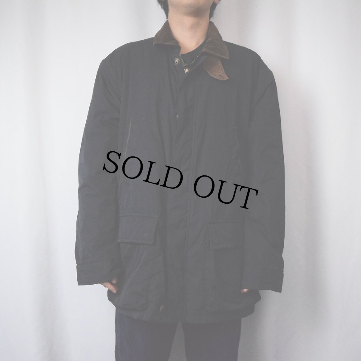 画像2: POLO Ralph Lauren 中綿入り ハンティングジャケット NAVY XL (2)