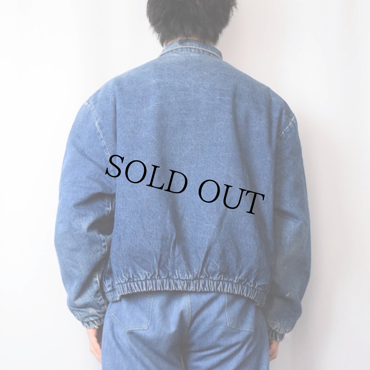 画像3: 80〜90's L.L.Bean チェック柄ライナー デニムスイングトップ (3)