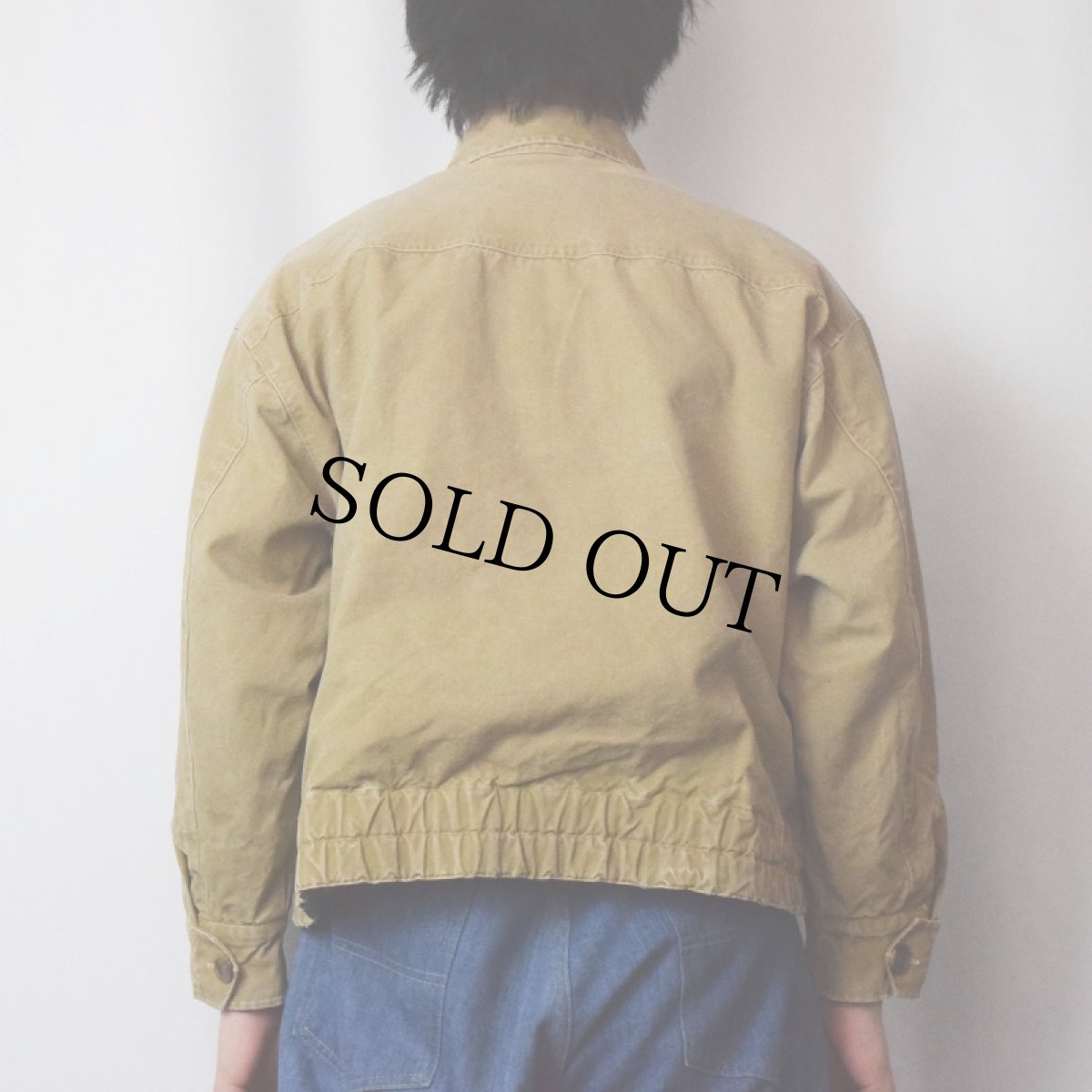 画像3: 70〜80's BRITISH KHAKI コットンキャンバスジャケット SIZE12 (3)