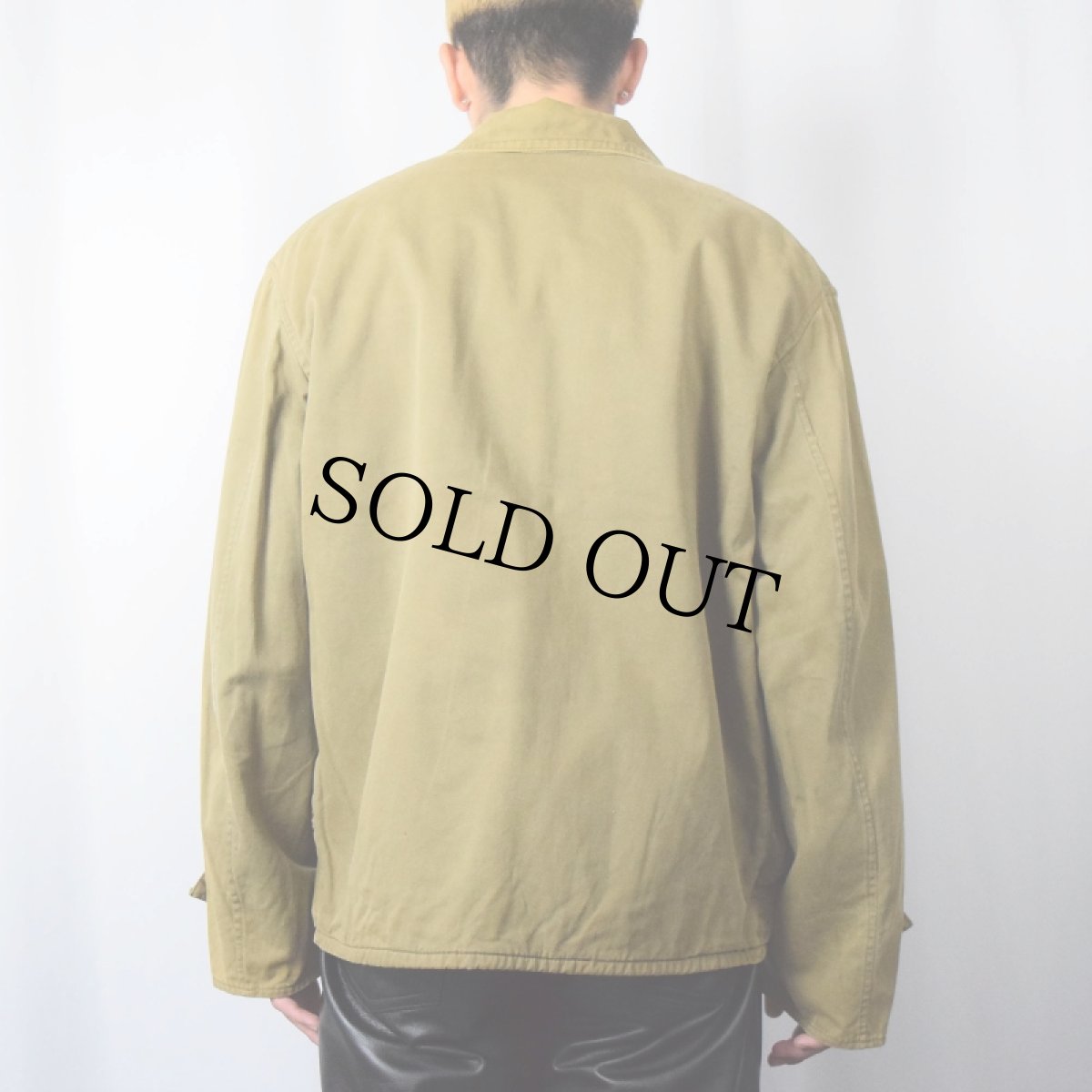 画像3: 〜60's コットンハンティングジャケット (3)