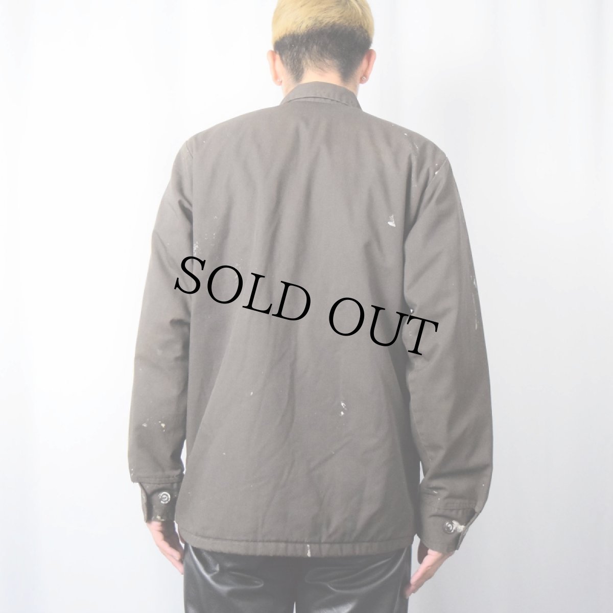 画像3: 70's EXpel チェーン刺繍 キルティングライナー ペンキペイントワークジャケット SIZE36R (3)