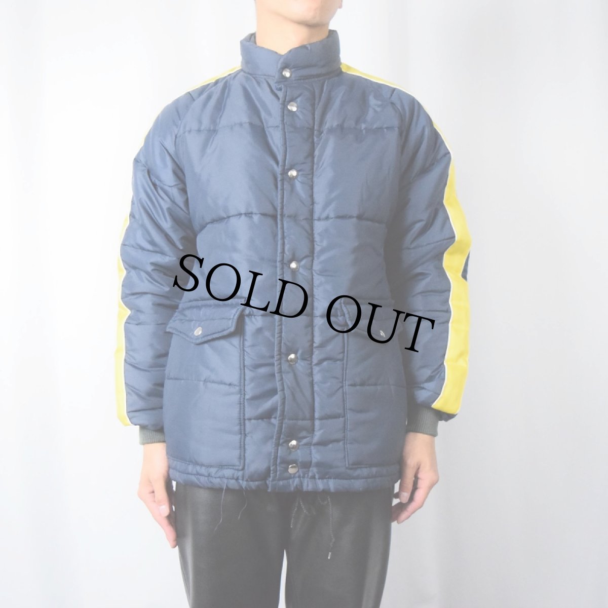 画像2: 70's Swingster USA製 中綿入り ナイロンレーシングジャケット S (2)