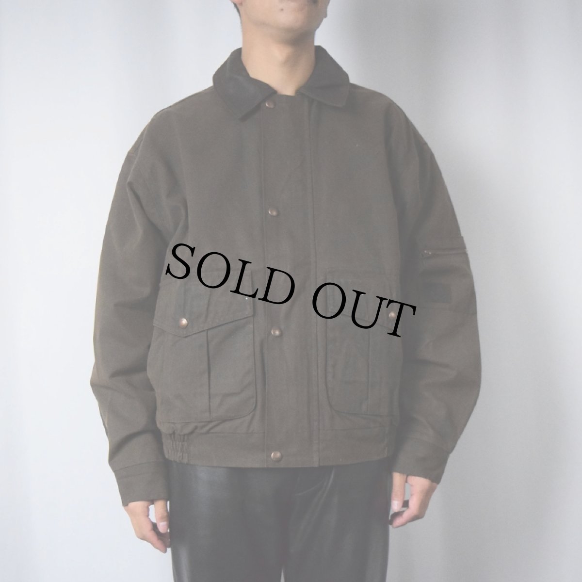 画像2: 90's The Australian Outback Collection CANADA製 オイルドジャケット M (2)