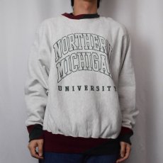 画像2: 90's USA製 REVERSE WEAVE TYPE "NORTHERN MICHIGAN" プリントスウェット XL (2)