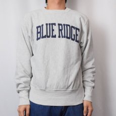 画像2: 90's USA製 REVERSE WEAVE TYPE "BLUE RIDGE" プリントスウェット M (2)