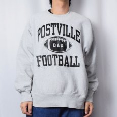 画像2: 90's Lee REVERSE WEAVE TYPE "POSTVILLE FOOTBALL" プリントスウェット XL (2)