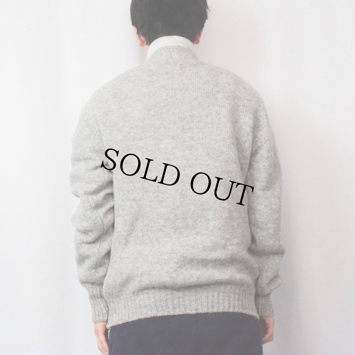 画像3: 70's L.L.Bean ウールニットカーディガン M (3)