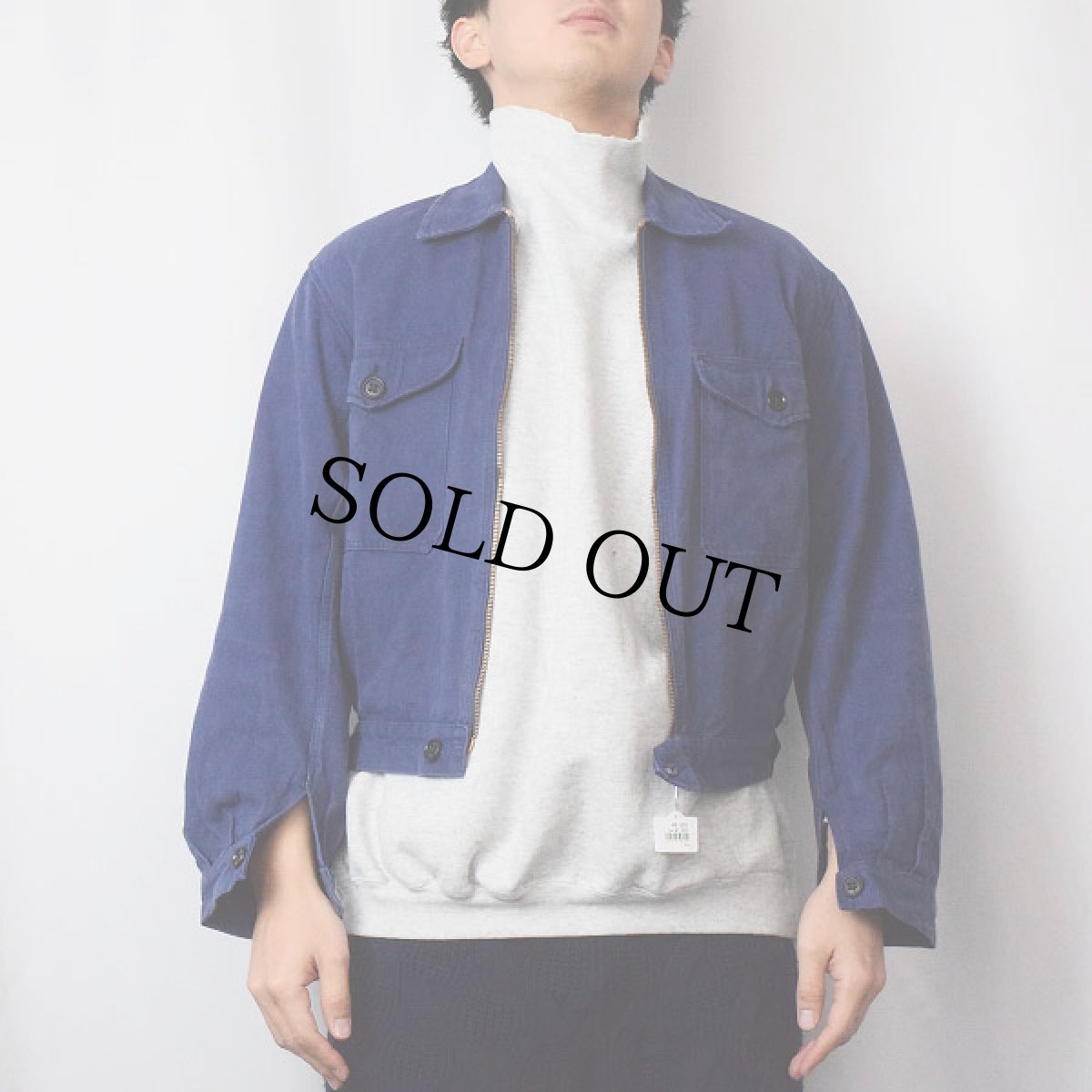 画像2: 〜60's EURO コットンワークジャケット (2)