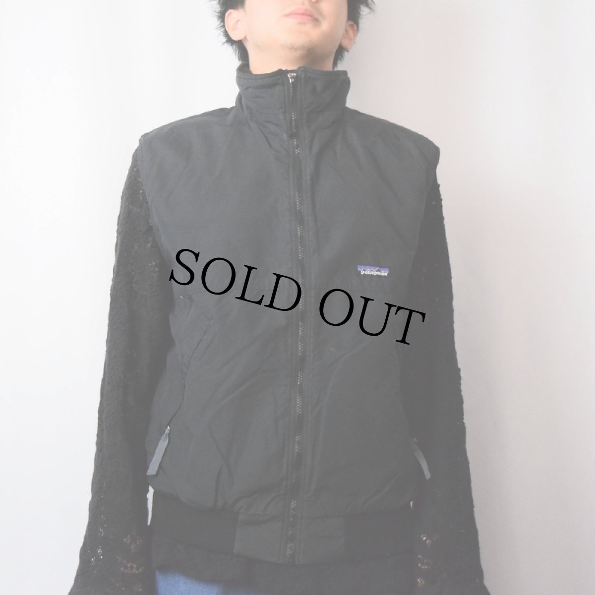 画像2: 90's Patagonia シェルドシンチラベスト BLACK M (2)