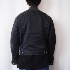 画像3: Levi's 71550 ブランケットライナー ブラックデニムジャケット L (3)