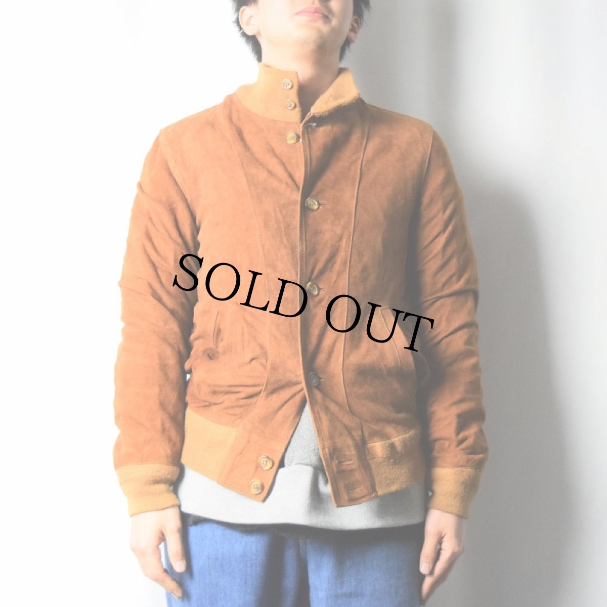 画像2: 〜80's EURO スエードレザージャケット SIZE48 (2)