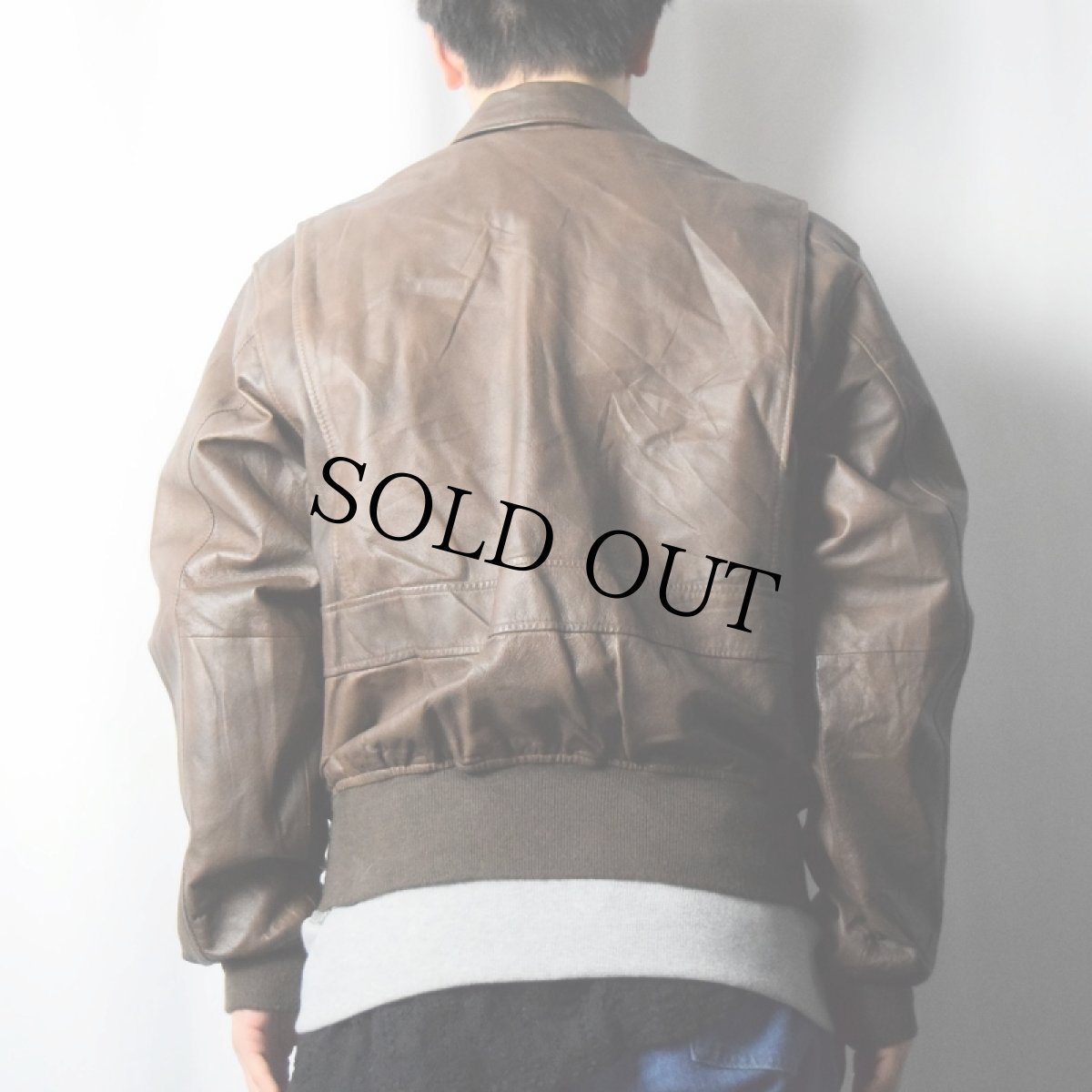 画像3: COOPER "A-2TYPE" レザーフライトジャケット S (3)