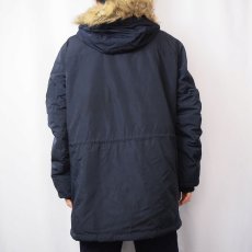 画像3: Calvin Klein 中綿入り ポリエステルジップパーカー NAVY M (3)