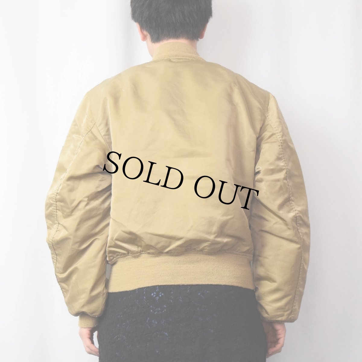 画像4: FACONNABLE JEANS USA製 "MA-1 TYPE" リバーシブル ナイロンジャケット M (4)