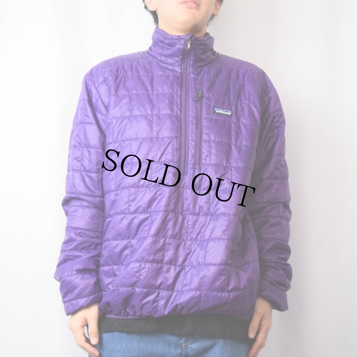 画像2: 2000's Patagonia ナノパフプルオーバー L (2)
