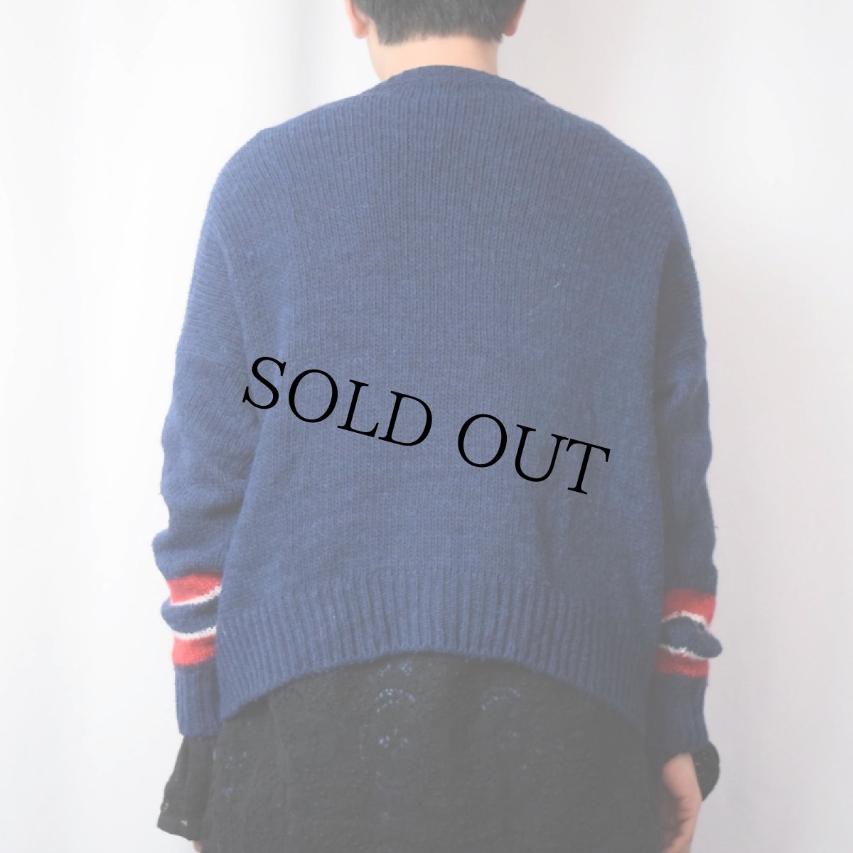 画像3: PEANUTS SNOOPY キャラクター柄織り アクリル×ウールニットセーター (3)