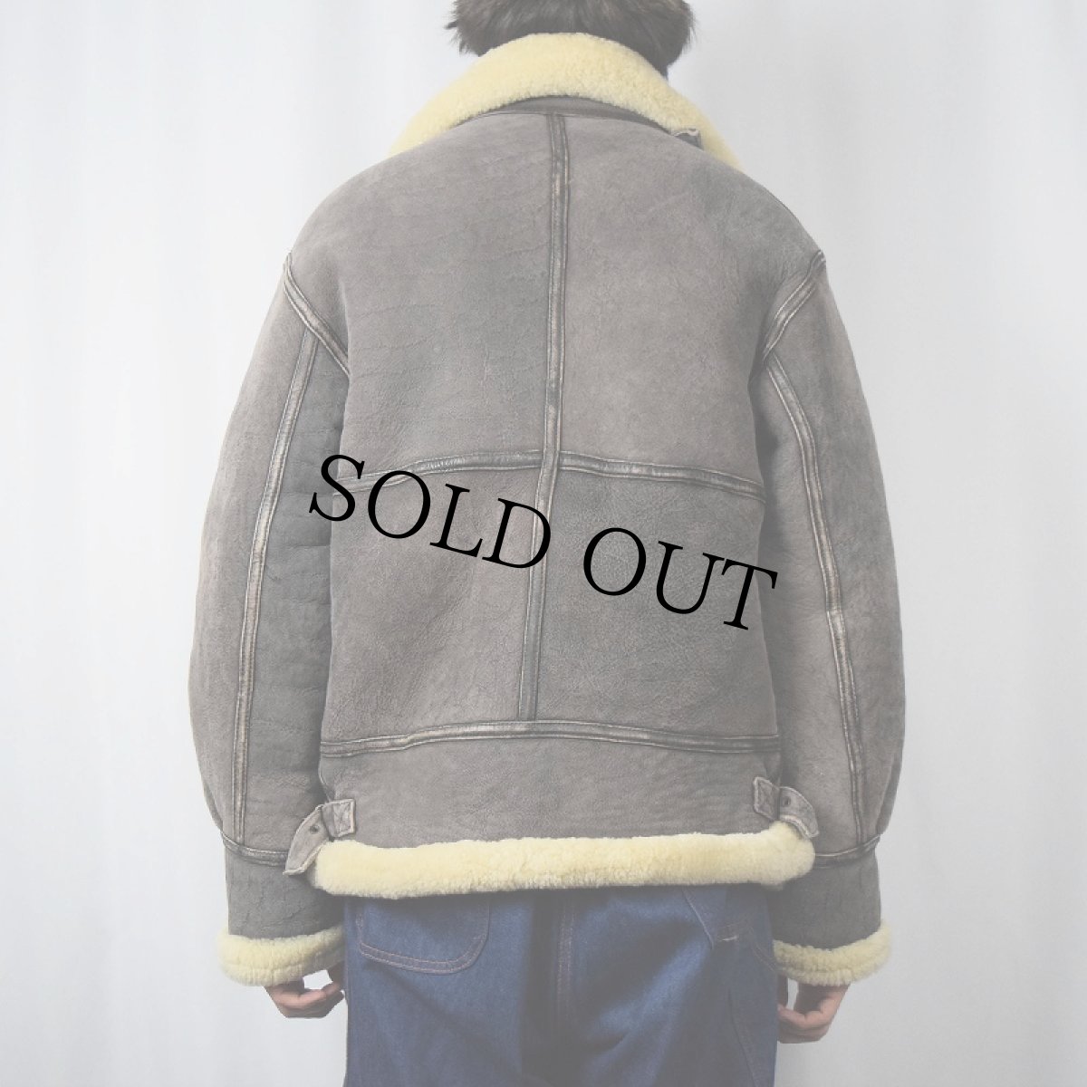 画像3: GOZDE ANTILOP B-3 TYPE ムートンフライトジャケット XS (3)