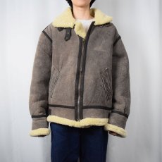 画像2: ORIGINAL SHEARLING B-3 TYPE ムートンフライトジャケット (2)