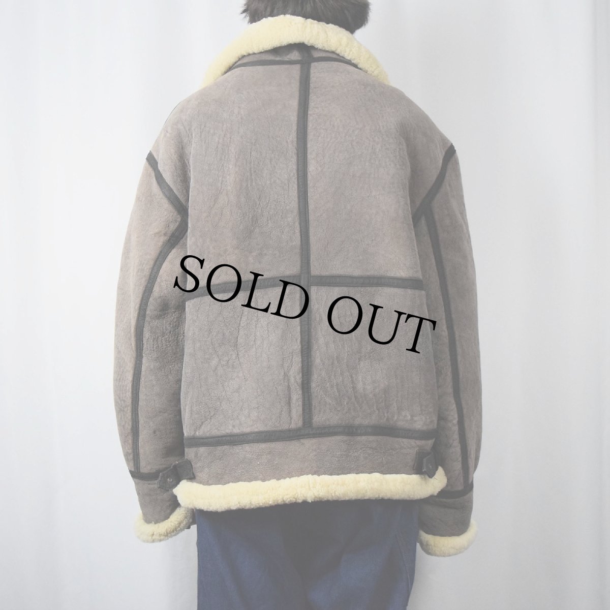 画像3: ORIGINAL SHEARLING B-3 TYPE ムートンフライトジャケット (3)