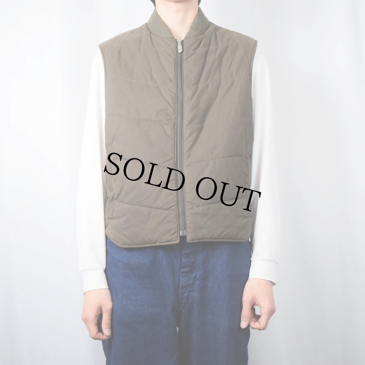 画像2: 80's THE NORTH FACE 茶タグ USA製 中綿入り ナイロンベスト L (2)