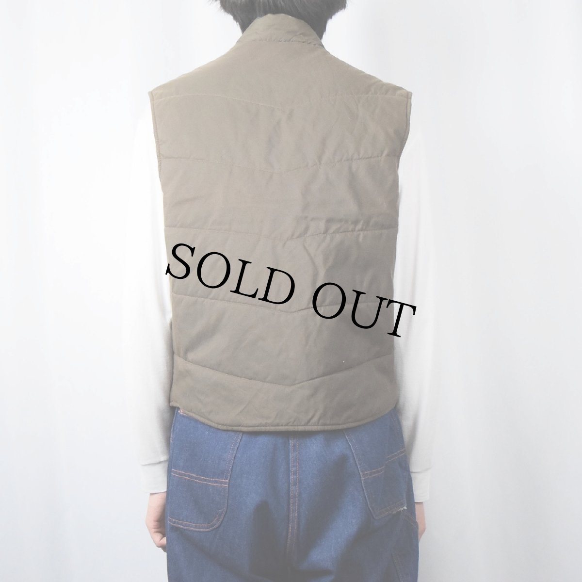 画像3: 80's THE NORTH FACE 茶タグ USA製 中綿入り ナイロンベスト L (3)