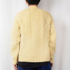 画像3: 60's SWEATER CORNER Loch Garman アランニットカーディガン  (3)