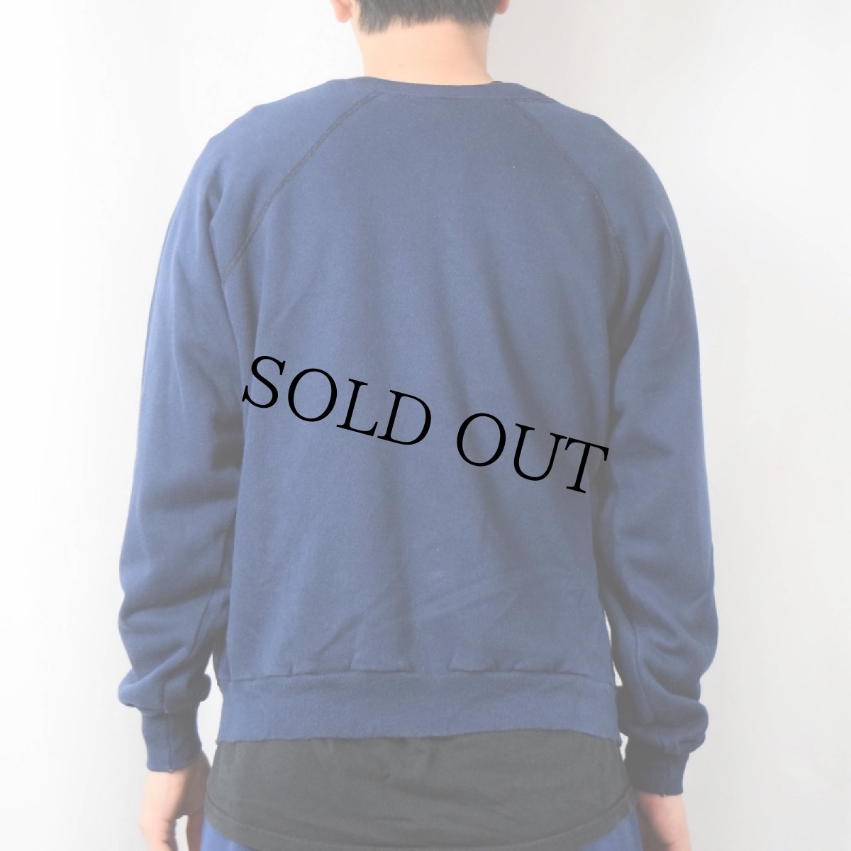 画像3: 80's Champion トリコタグ USA製 "SYRACUSE" ラグランスウェット NAVY XL (3)