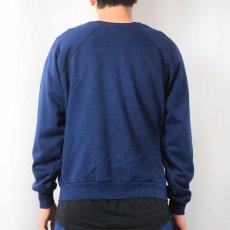 画像3: 80's Champion トリコタグ USA製 "SYRACUSE" ラグランスウェット NAVY XL (3)