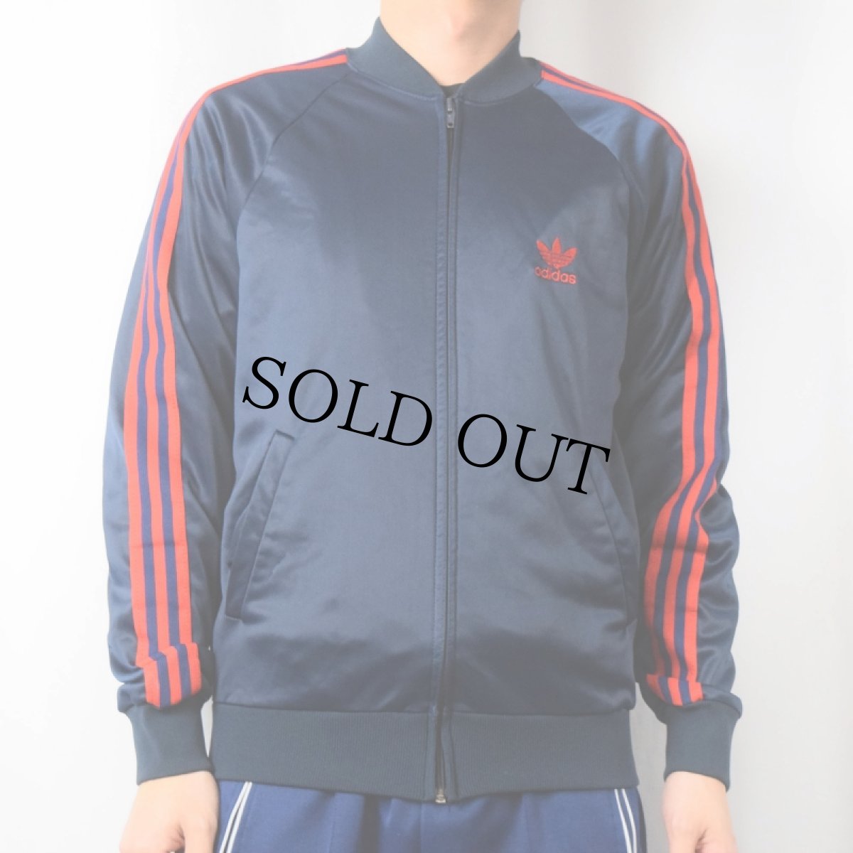 画像2: 80's adidas ATP USA製 トラックジャケット NAVY M (2)