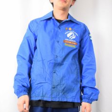 画像3: 70〜80's AUBURN SPORTSWEAR USA製 パッチ付き ナイロンコーチジャケット S (3)