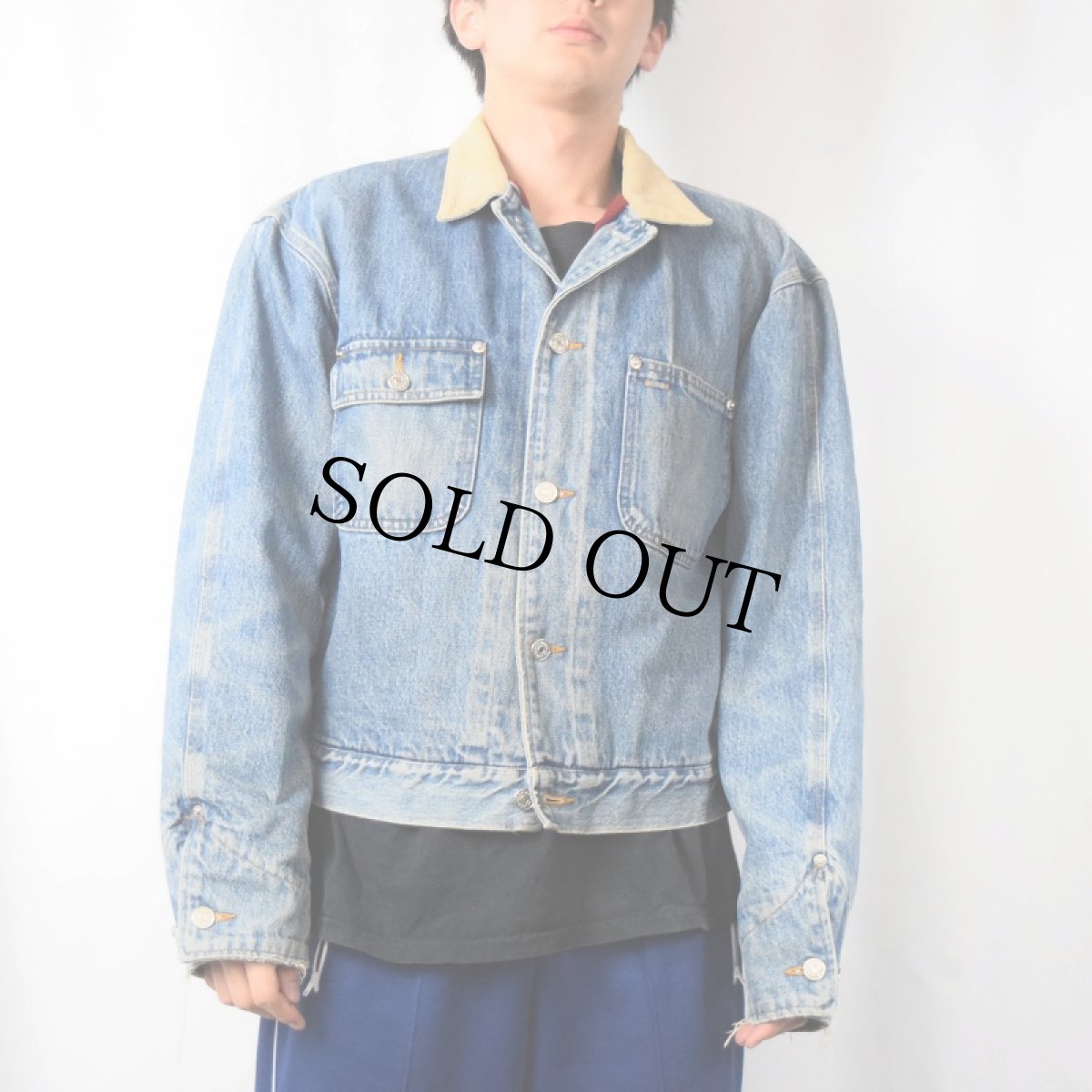 画像3: 80〜90's POLO Ralph Lauren "AUTHENTIC DUNGAREES" USA製 ブランケットライナー デニムジャケット (3)