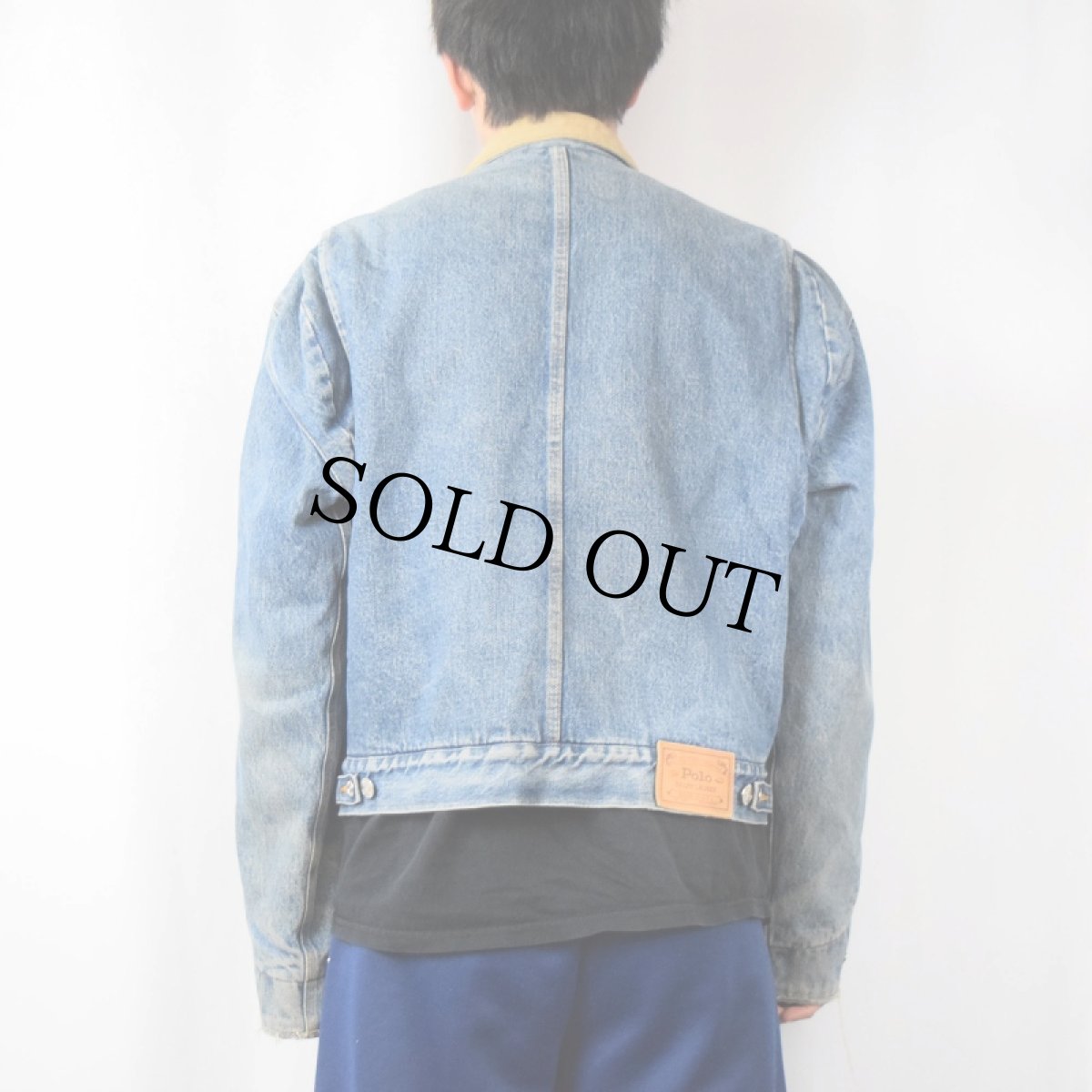画像4: 80〜90's POLO Ralph Lauren "AUTHENTIC DUNGAREES" USA製 ブランケットライナー デニムジャケット (4)
