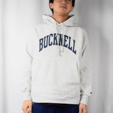 画像2: 2000's Chamipon REVERSE WEAVE "BUCKNELL" プリントスウェットフーディー S (2)