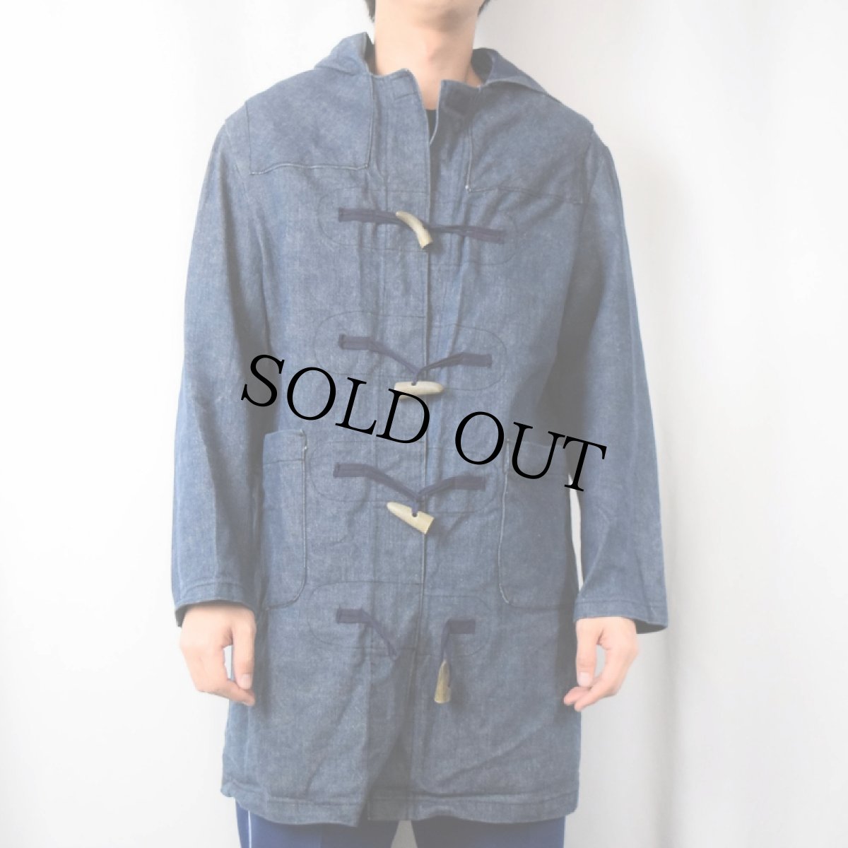 画像2: Aarlan Royal デニムダッフルコート (2)