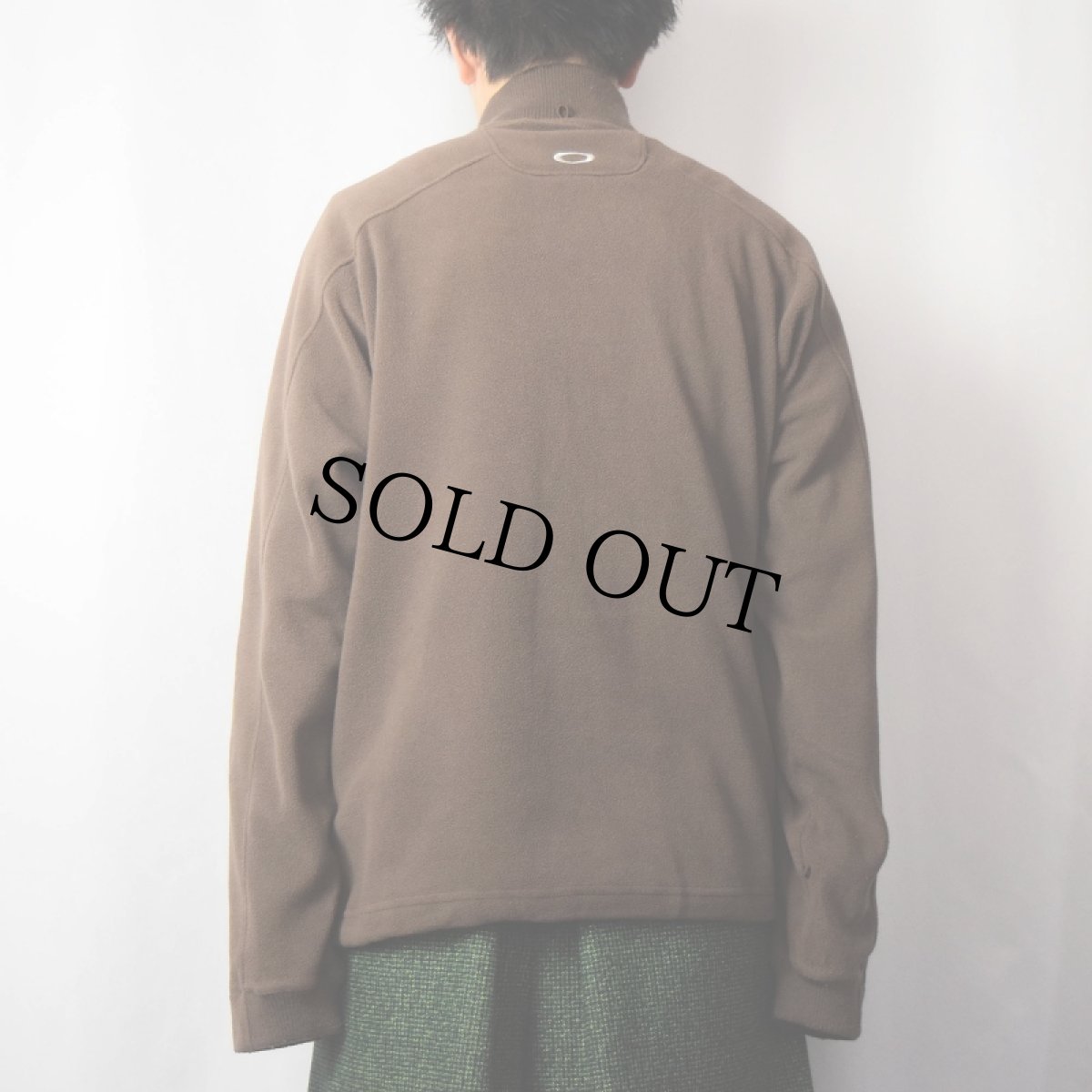 画像3: OAKLEY ロゴ刺繍 フリースジップジャケット L (3)