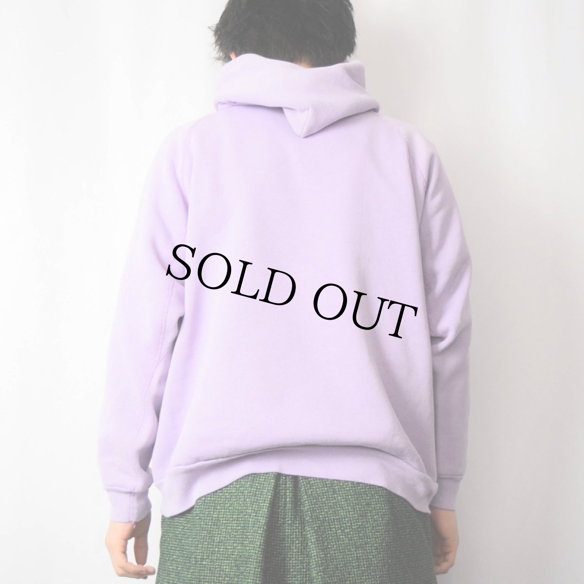 画像3: 80's DISCUS USA製 無地ラグランスウェットフーディー XL (3)