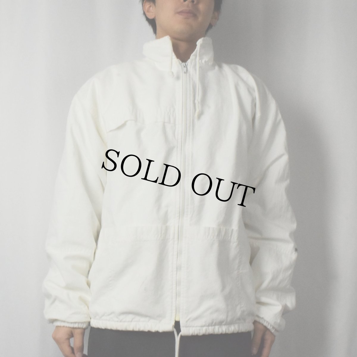 画像2: 80's RUSSELL ATHLETIC USA製 裏サーマル コットンジップジャケット L (2)