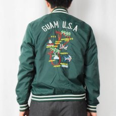 画像4: 〜80's "GUAM U.S.A" 刺繍入り ナイロンジップジャケット (4)