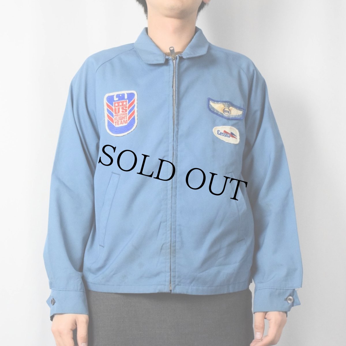 画像2: 70's Sir Jac ワッペン付き スイングトップ L (2)