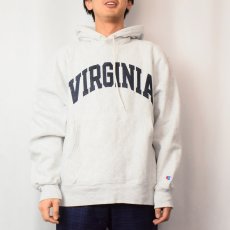 画像2: 2000's Champion REVERSE WEAVE "VIRGINIA" プリントスウェットフーディー M (2)