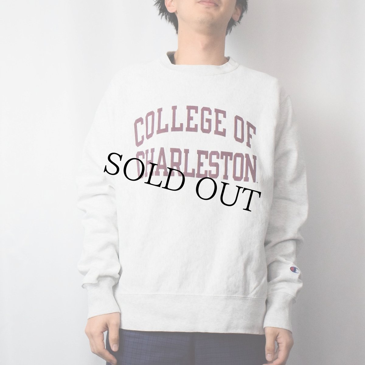 画像2: Champion REVERSE WEAVE "COLLEGE OF CHARLESTON" プリントスウェット M (2)