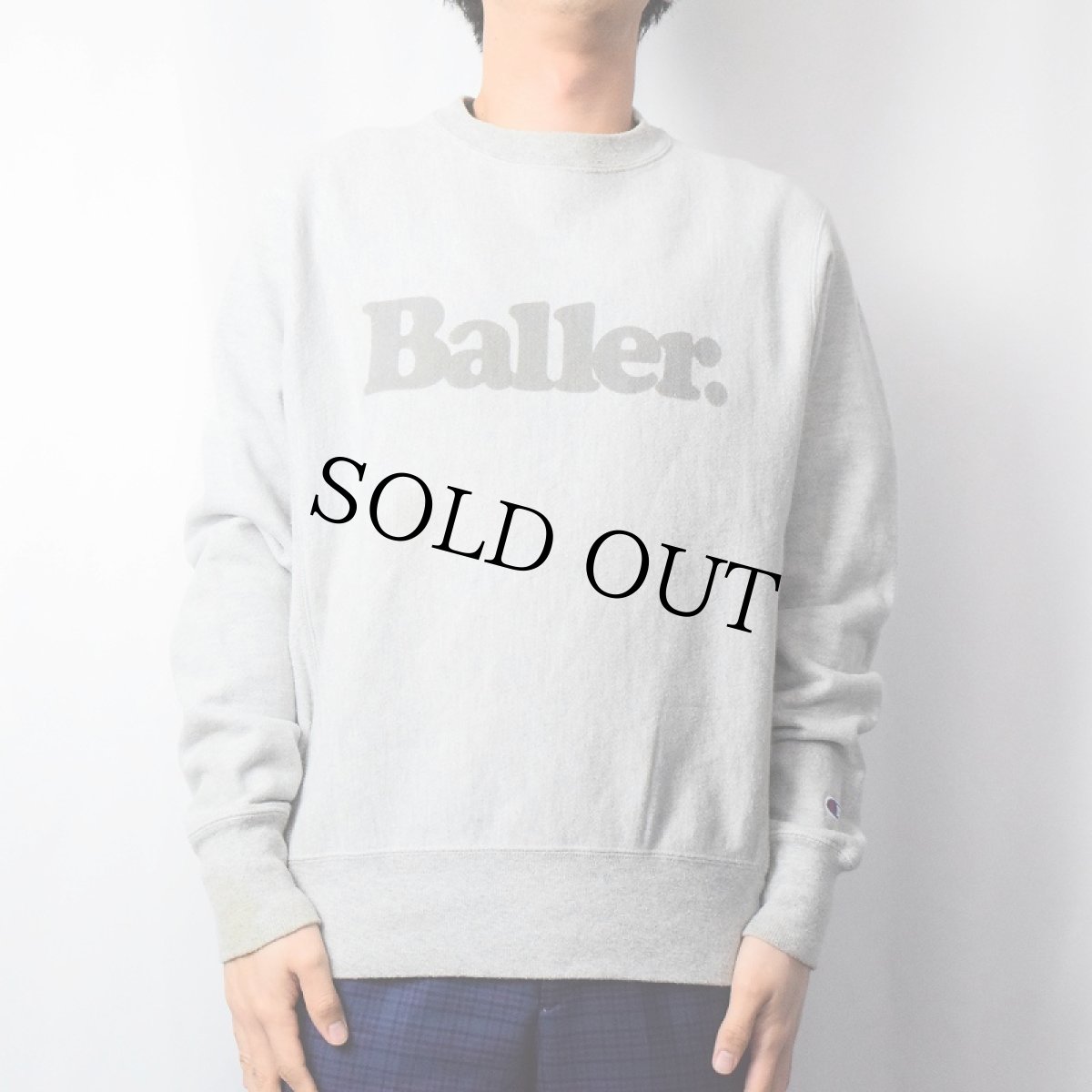 画像2: Champion REVERSE WEAVE "Baller." プリントスウェット S (2)