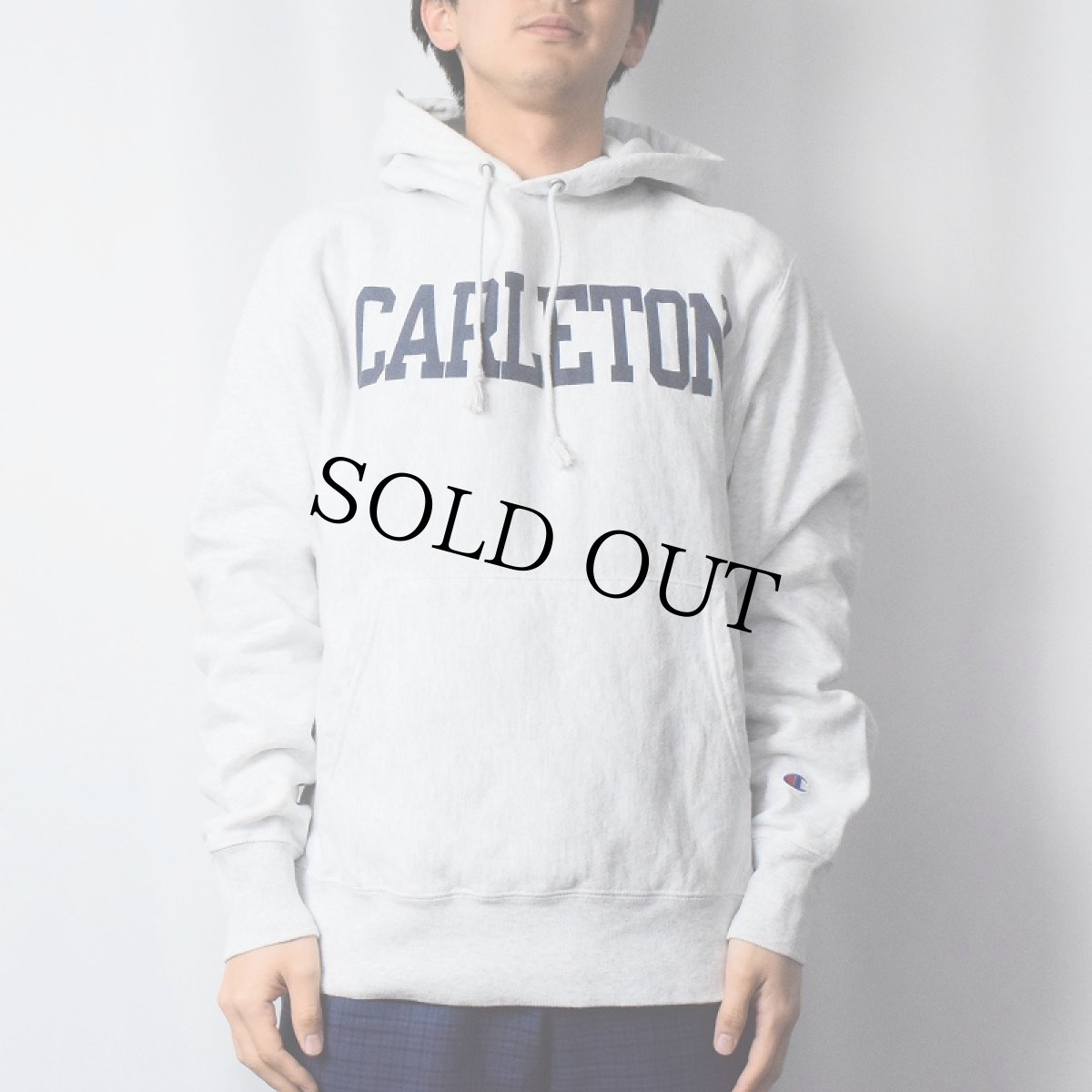 画像2: Champion REVERSE WEAVE "CARLETON" プリントスウェットフーディー M (2)