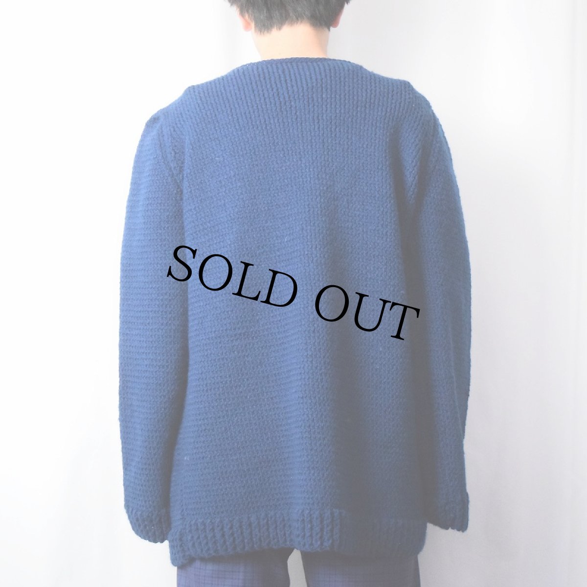 画像3: "Z" ハンドメイド ウールニットセーター (3)